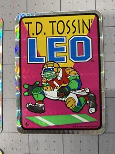 1993 Teenage Mutant Ninja Turtles Leonardo TD Tossin' Vending Prism Sticker TMNT
