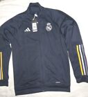 REAL MADRID Navy Training Bench Soccer Jacket 2023/24 ADIDAS NEW W/TAGS SIZE L
