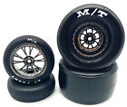 Fits Traxxas DRAG MUSTANG - TIRES & WHEELS (F/R 9474X 9475X glued Tyres 94046-4