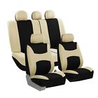 Car Seat Covers Light & Breezy Flat Cloth Seat Covers Full Set Universal Fit (For: Seat)
