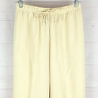 SAG HARBOR elastic Pull On womens size PS solid light yellow drawstring pants