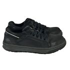 Caterpillar Steel Toe Work Shoes CAT Men's Black Leather Size 6.5