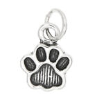 Sterling Silver Small Animal Paw Print Charm or Pendant