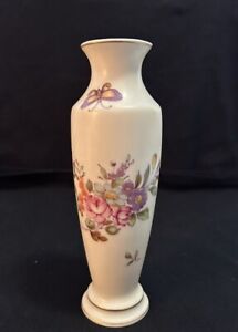 New ListingLefton Bud Vase Floral  Butterfly   8 In.