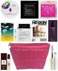 Macy's 10 pcs Skincare Makeup Deluxe Samples Gift Set Rose Red Bag