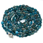 Natural 8-10mm Blue Apatite Irregular Freeform Gemstone Beads Necklace 14-48