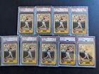 Group of 9 1987 Topps - #320 Barry Bonds RC - PSA 8