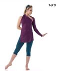 TWILIGHT'S END Dance Costume Adult Large Contemporary Plum & Teal New