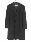 DUNN & CO Wool & Cashmere Coat Overcoat Grey Pit to Pit 23.5” Approx Made in UK
