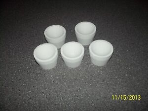 Lot of 5 - 1.5 inch  Mgo  cupels, Gold and Silver melting, recovery, refining
