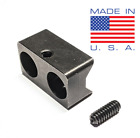 RUGER 10/22 BLACK STAINLESS STEEL V-BLOCK & SET SCREW MADE IN USA BY MOONDUCK