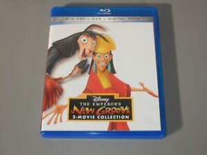 THE EMPEROR'S NEW GROOVE 2-MOVIE COLLECTION DISNEY 2-DISC BLU-RAY/DVD UNPLAYED