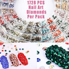 24 Colors SS4-SS12 Nail Art Rhinestones Glitter Crystal Gems Decoration