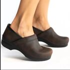 Brand New Dansko Women's Pro Antique Brown Oiled Clog Shoes Size: 37 EU 6.5-7 US