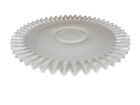 Vintage Fenton Ruffled Edge Hobnail Milk Glass Low Footed Cake  Pie Plate