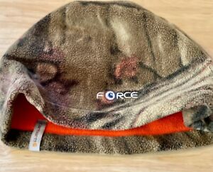 CARHARTT Force Swifton Camo/Orange Reversible Fleece Hat Beanie Mens
