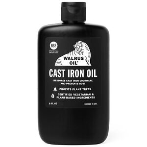 WALRUS OIL - Cast Iron Oil for Restoring Seasoning and Maintaining Cast Ir