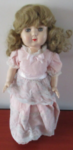 New Listing16 Inch Vintage Composition Rosebud Doll (A)