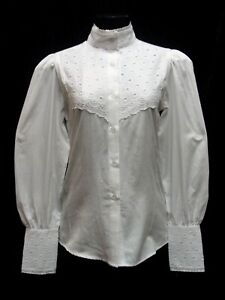 White Blouse Victorian Pioneer Frontier Classics Pioneer Old West New S-3X