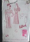 Vintage 1930's Butterick No. 8782 Sewing Pattern Dress Sz 18 READ Incomplete