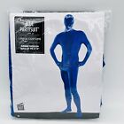 Blue Partysuit Morph Suit Spandex Full Body Costume Men Women Adult Size Medium