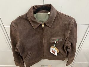 LEVI'S VINTAGE CLOTHING 1940S Leather Jacket M Size Made in Italy Official Rpro