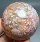 93g NATURAL the 8th vein ocean jasper sphere QUARTZ CRYSTAL ball stone HEALING