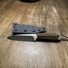 Strider Knives WP  Fixed Blade Satin Paracord with Strider Sheath  8.25”/4.25”