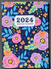 2024 Monthly Planner, Flowers, 9.5