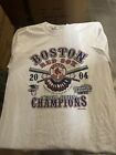Boston Red Sox Gildan T Shirt Mens Large White World Series Champions Baseball