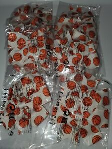 NWT Wholesale Lot of 8 2pc Basketball Hair Bow Clips- Perfect For Resale