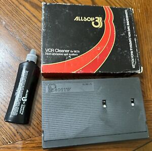 Vintage Allsop3 BETA Video Cassette Recorder Cleaner Tape For BETAMAX USED