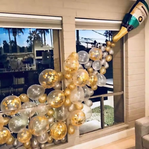 105 pc Champagne Bottle Balloon Garland Arch Kit Happy New Year Years Decoration
