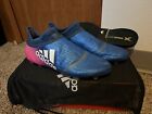 (Pre-Owned) Adidas X16+ PureChaos Firm Ground - Size 9 - Blue/Pink