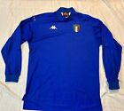 1998-2000 Kappa ITALIA Italy Long Sleeve Home Football Shirt Soccer Jersey XL