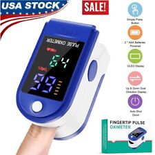 Finger Tip Pulse Oximeter Meter SpO2 Oxygen Saturation Rate Heart Blood Monitor
