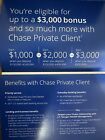 Chase bank coupon $3000 bonus for Private Client Checking acct Expires 07/24/24
