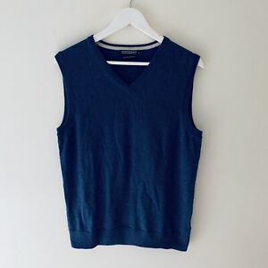 Mens Sportscraft Merino Wool Vest / Sleeveless Shirt - Size Small - VGC - Aus