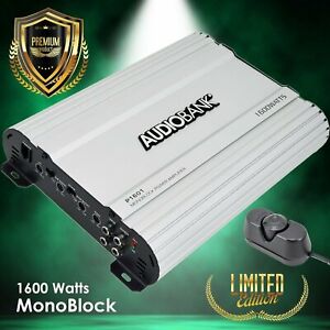 Audiobank Monoblock 1600 WATTS Amp Class D Car Audio Stereo Bass Amplifiers