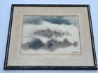 New ListingHon Chew Hee Painting Abstract Famous Mid Century Hawaii California Listed 1976
