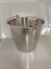 12.5 Qt. Stainless Steel Tapered Dairy Bucket