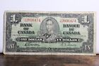 1937 Bank Of Canada $1 One Dollar Bill Banknote O/M