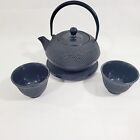 Tetsubin Japanese Tea Kettle Pot Cast Iron Hobnail Design Small Vintage