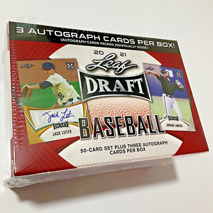 2021  Draft Baseball Hobby Blaster Box - 50 Card Set plus 3 Autograph Cards /Box