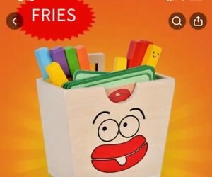 New ListingMontessori Wooden Toy For Kids Sorting Stacking French Fries