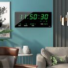 Large Screen Digital Wall Clock LED Display Desk Time Temperature Calendar Date