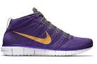 Size 10.5 - Nike Free Flyknit Chukka Hyper Grape Mens Purple Lakers