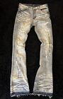 light wash STACKED JEANS men 30x30 distressed