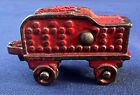Antique Cast Iron Train Coal Tender Car - Very Small Only 2” Inches Long
