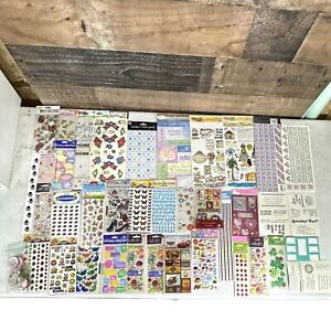 Lot Of Sticker Sheets Teacher Fun Scrapbooking Bugs Animals Holographic & Extras